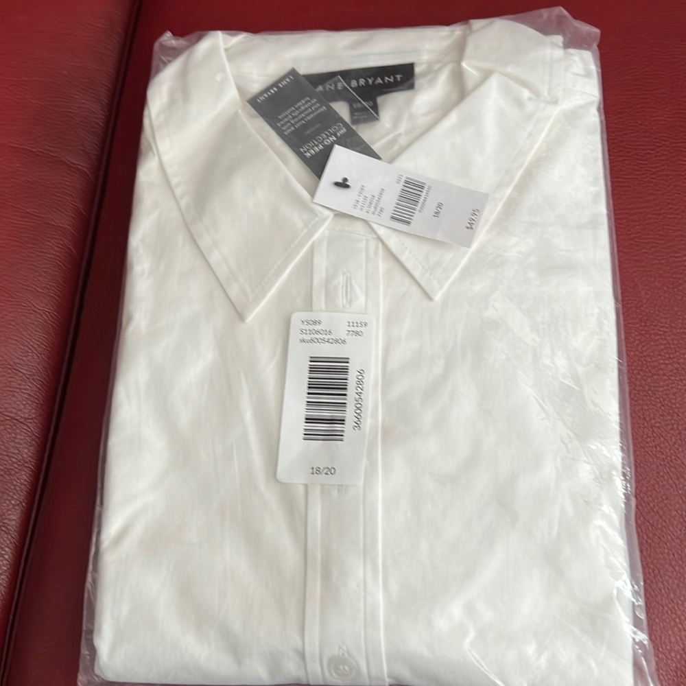 NWT White Button Down Shirt